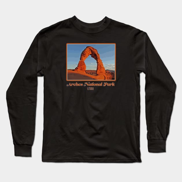 Arches National Park - Utah - scenic landscape, red rocks, southwestern nature Long Sleeve T-Shirt by jdunster